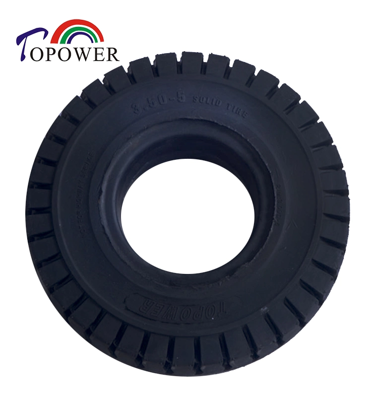 Strong Puncture Free 6.50-16 Solid Tire for Trailers Handcart Airport Seaports Tyres