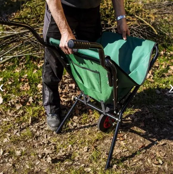 Folding Wheelbarrow with Pneumatic Tires