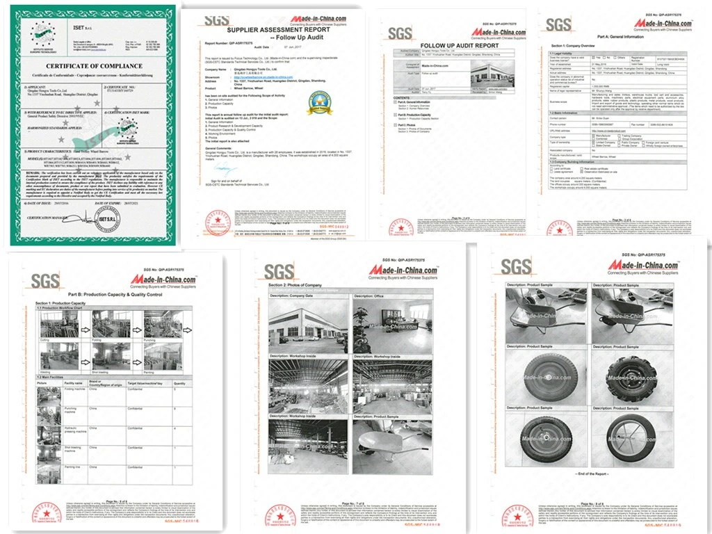 China Factory Truper Model Pneumatic/Solid/Tubless Wheel 4.00-8