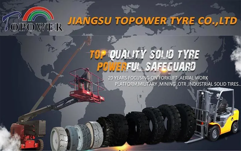 Low Resistance Strong Puncture-Free Capacity Solid Tire for Forklift 18X9-8