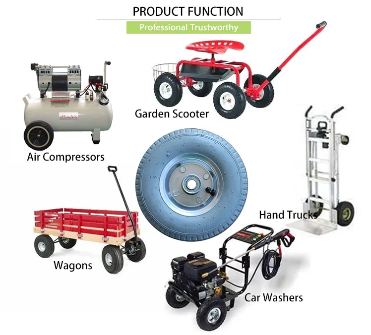 2.80/2.50-4 Pneumatic Wheel for Carts Pneumatic Air Rubber Wheel