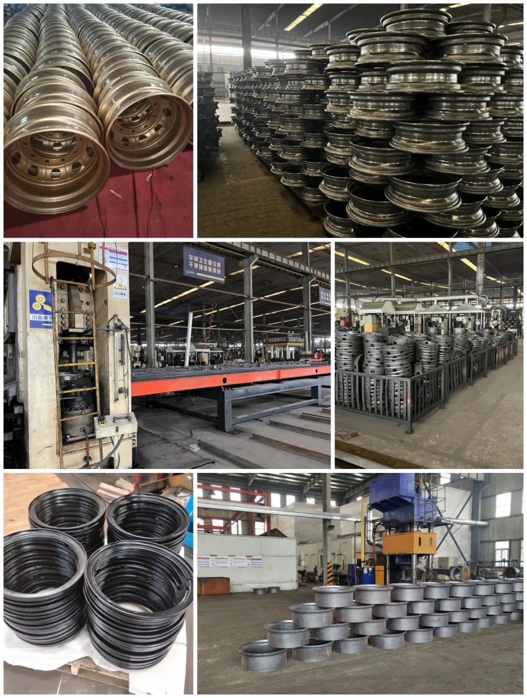 China Supplier Heavy Truck Steel 22.5X9.00 Wheel Tubeless Rim