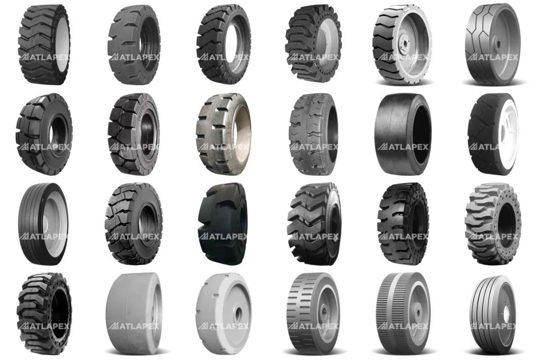 China Industial Rubber Pneumatic Tyre Forklift Solid Tires for Forklift Trailer Spare Parts 6.00-9 Forklift Tyre