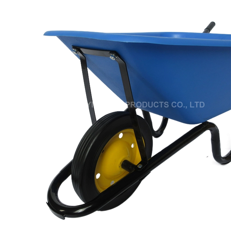 Hot Sell Wb3800 Single Wheel Heavy Duty Metal Wheelbarrow with Plastic Steel Tray
