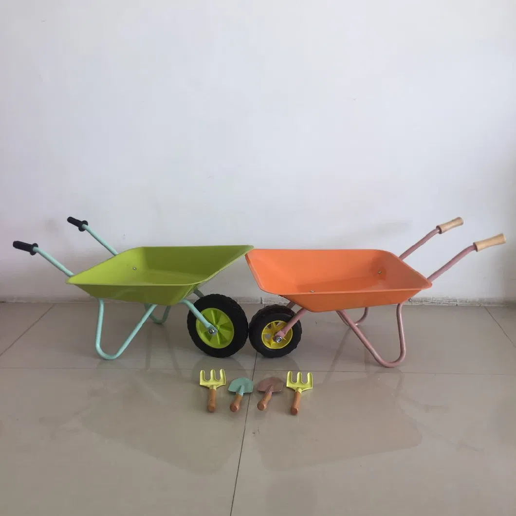 Kid Wheel Barrow with Single Solid Wheel for Children Toy