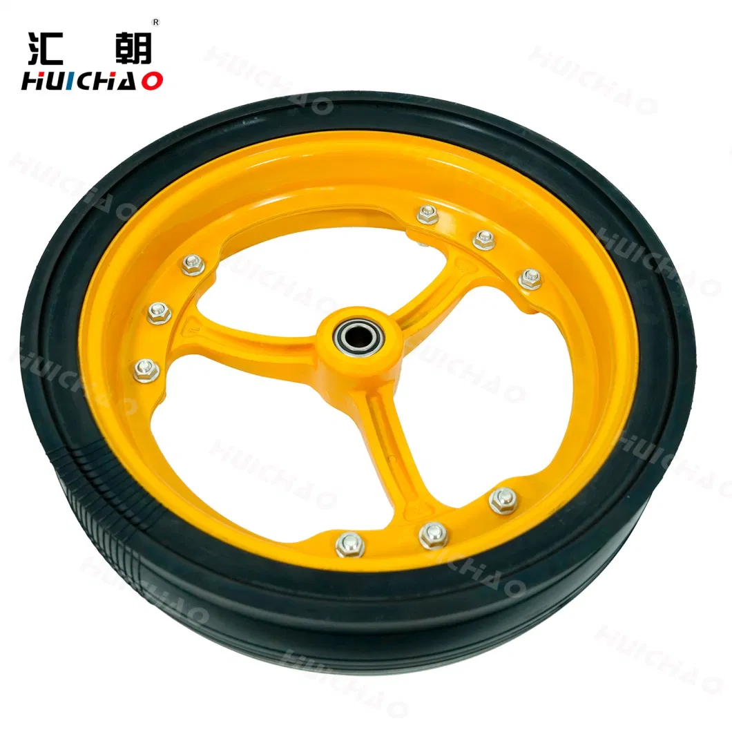 400X114mm Seeder Gauge Wheel 16X4.5 Spoked with Rubber Tire for Planter