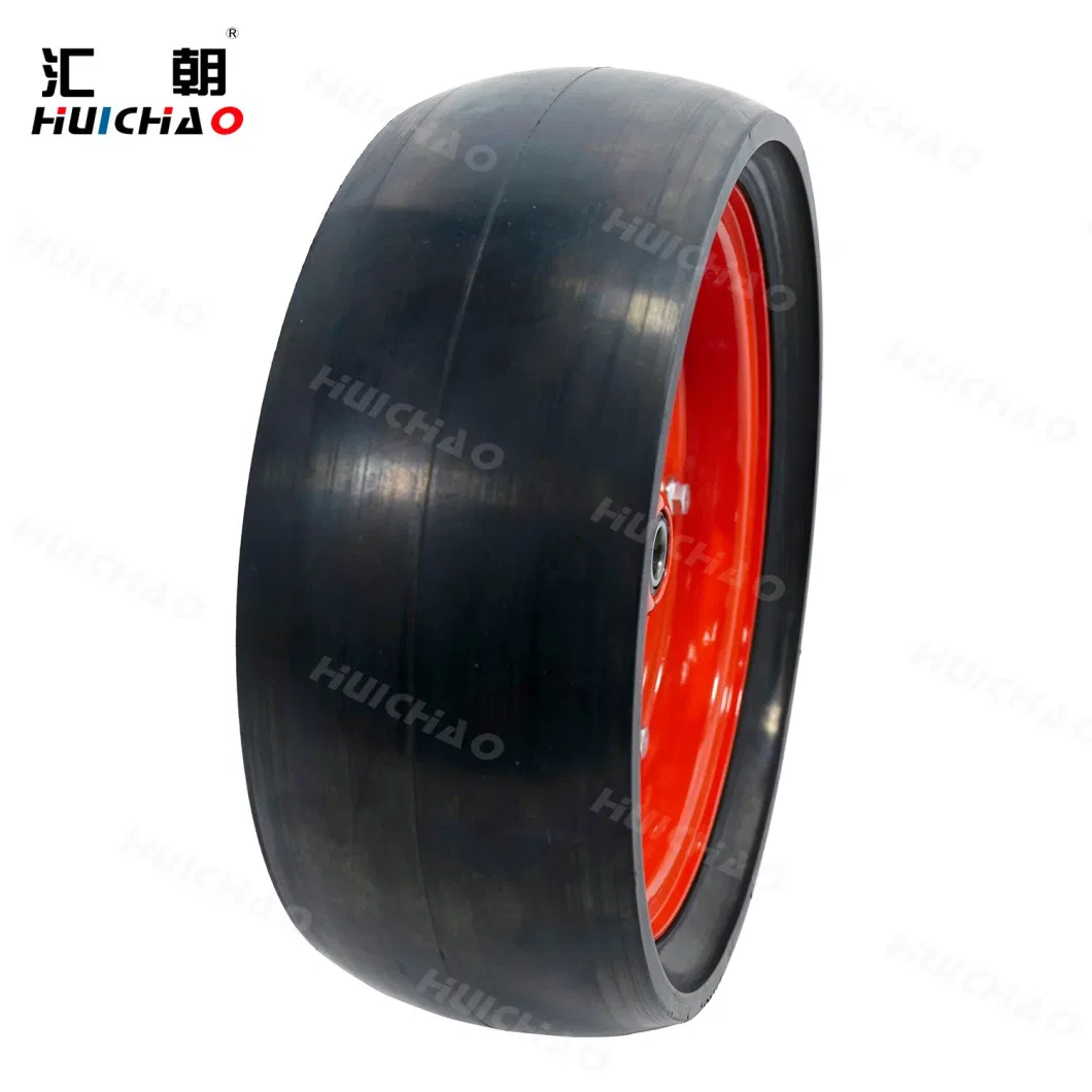 Spoked Steel Rim Semi Pneumatic Tyre 320X110mm Press Wheel for Agricultural Planter