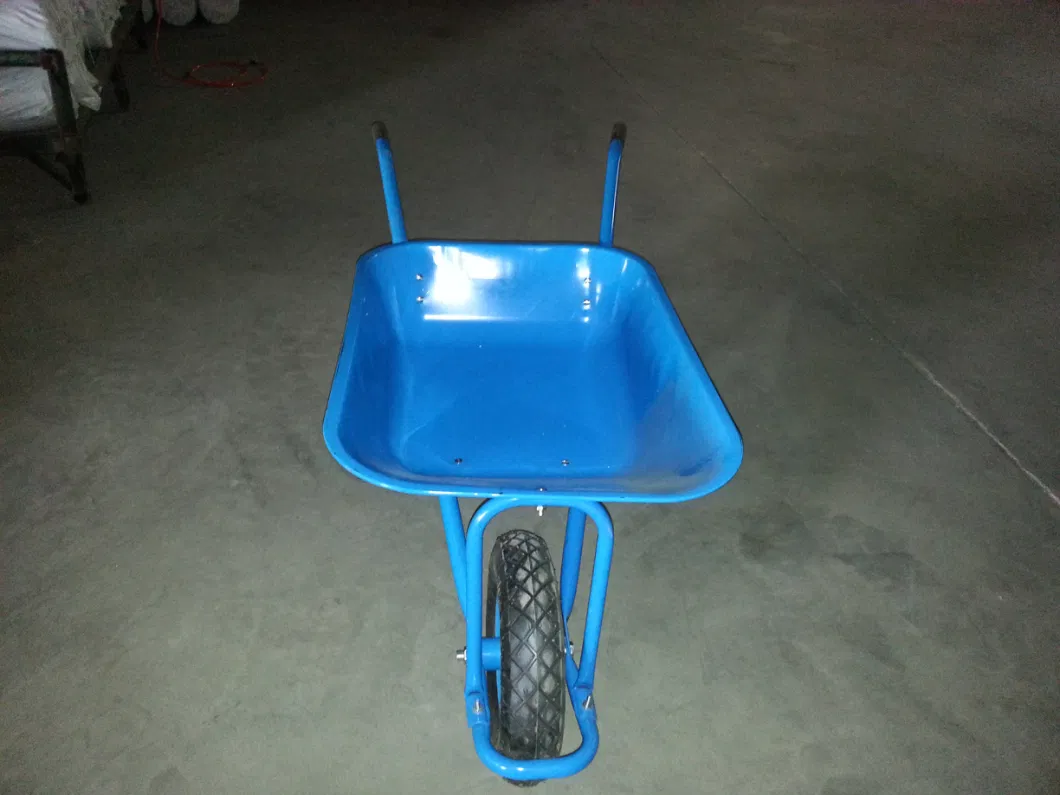 Hand Pull Single Wheel Trolley Garden Wheelbarrow