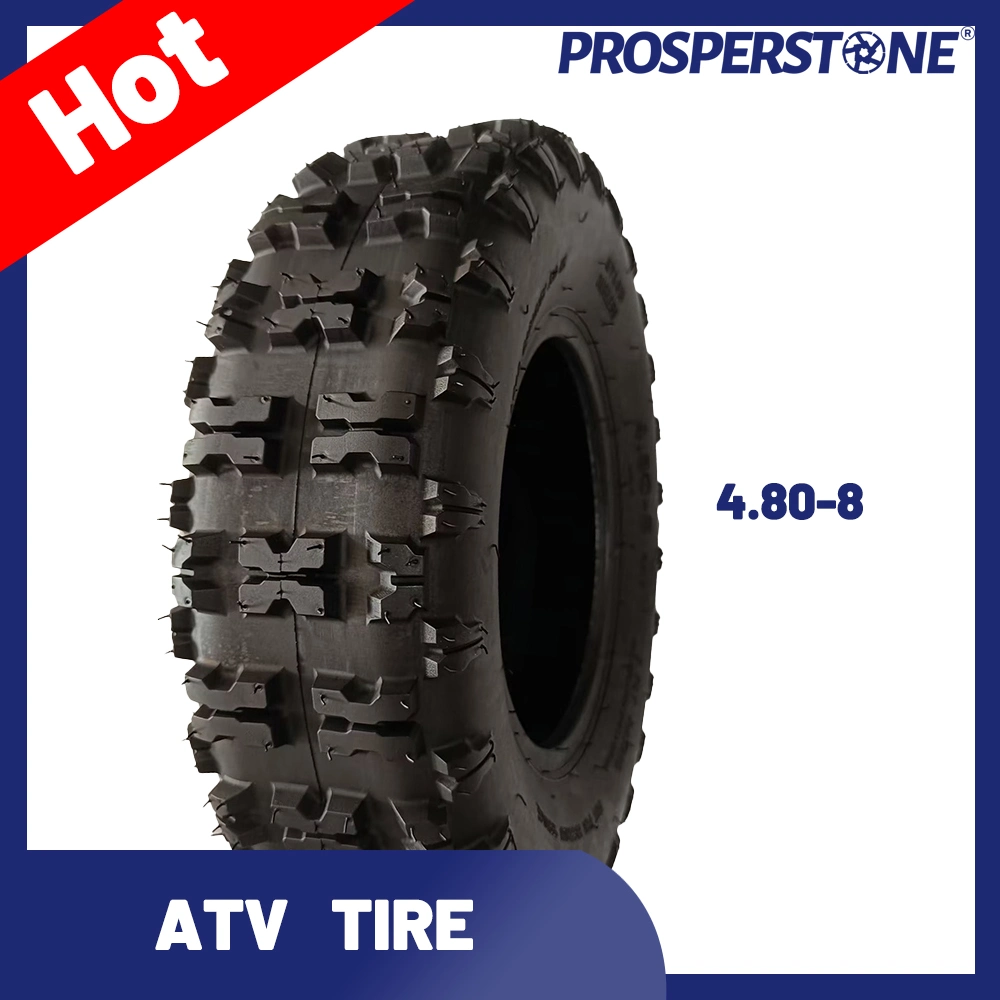 ATV Tires with High Anti-Slip and Anti-Wear Rubber Content, All-Terrain Vehicle 4.80-8