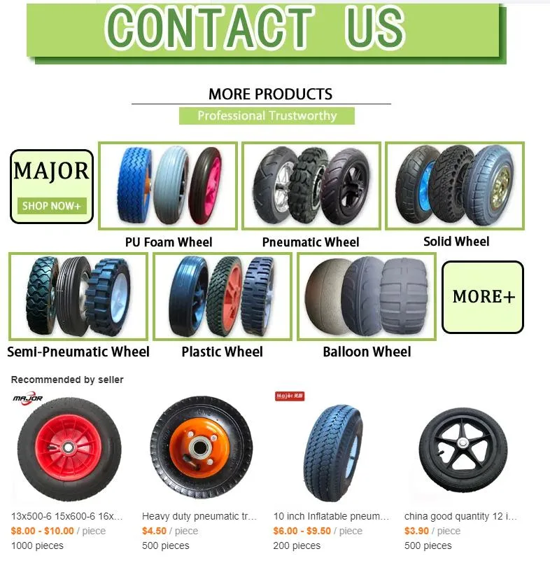 13 Inch Rubber Inflatable Wheel, Wheelbarrow / Unicycle / Agricultural Cart and Other Wheels