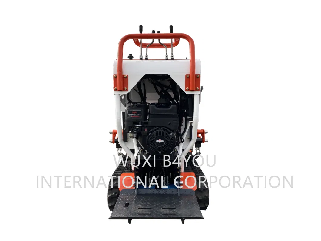 Hydraulic Crawler Tracked Gasoline Engine Wheel Barrow Small Mini Dumper