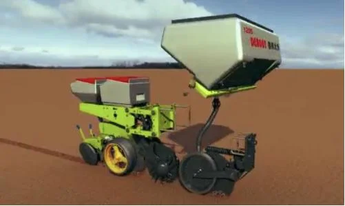 High-Quality Seeder Planter Grain Drill Sower Broad Caster 400 X 110 mm Semi-Pneumatic Rubber Wheels