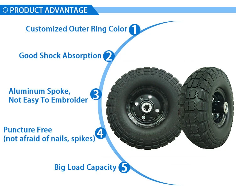 13inch Pneumatic Rubber Wheels for Wheelbarrow or Tool Cart From China Factory