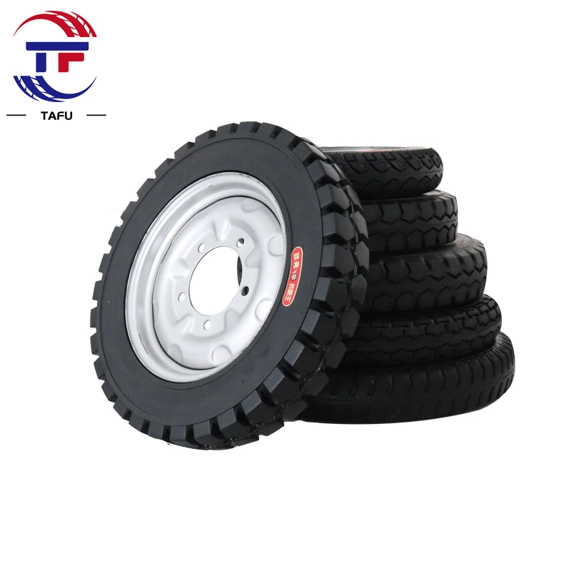 450-12 Solid Tires for Electric Tricycles, Rubber Wheels, Inflatable Tires Without Bursting 4.50-12