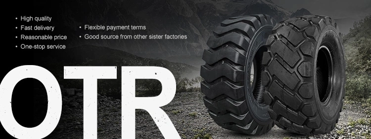 Factory Supply E3/L3 Tyre Nylon Bias Earthmover Grader Loader OTR Tire (29.5-25, 26.5-25, 23.5-25, 20.5-25, 17.5-25, 15.5-25, 14.00-24)