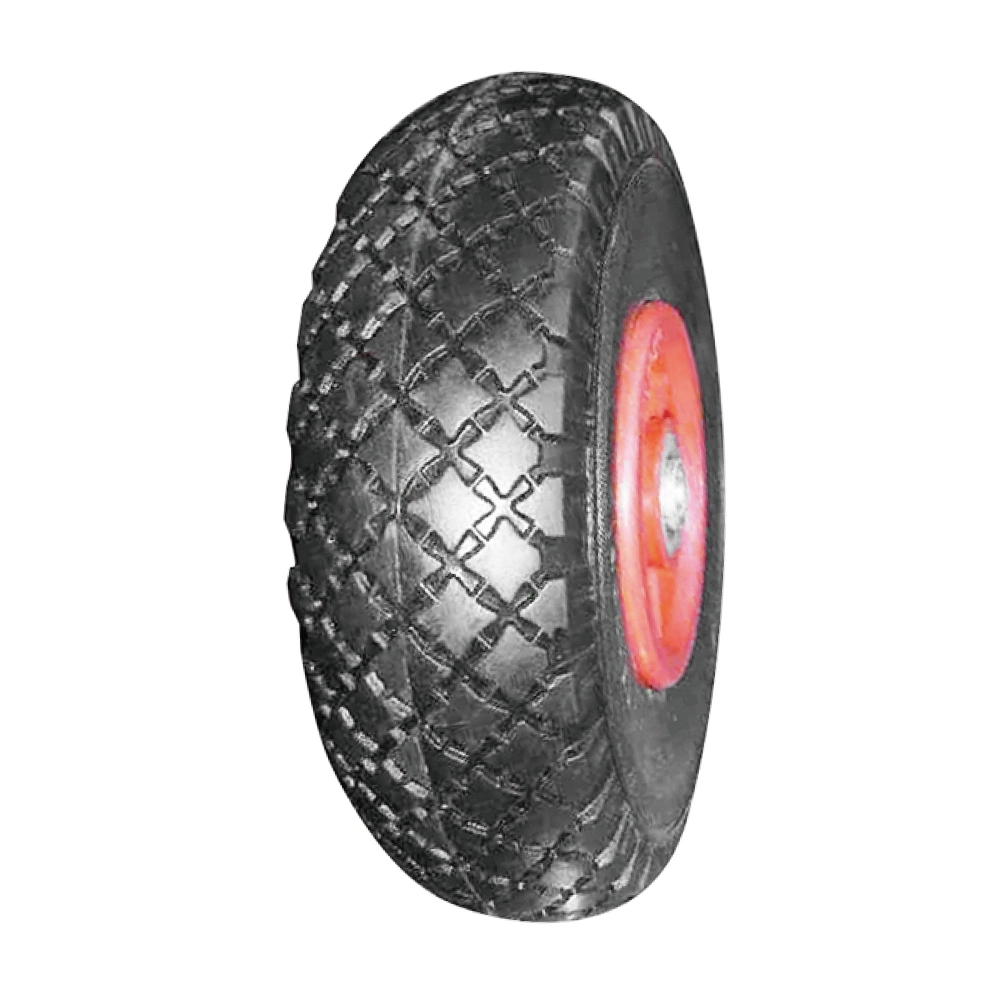 12 Inch 12X4.00-4 Pneumatic Inflatable Rubber Tire Wheel for Hand Truck Trolley Lawn Mower Spreader Trolley Stroller