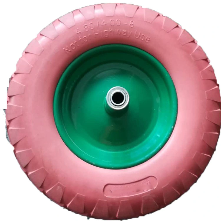 16 Inch Hig Quality PU Foam Tire Solid Polyurethane Wheel Garden Wheel 4.00-8