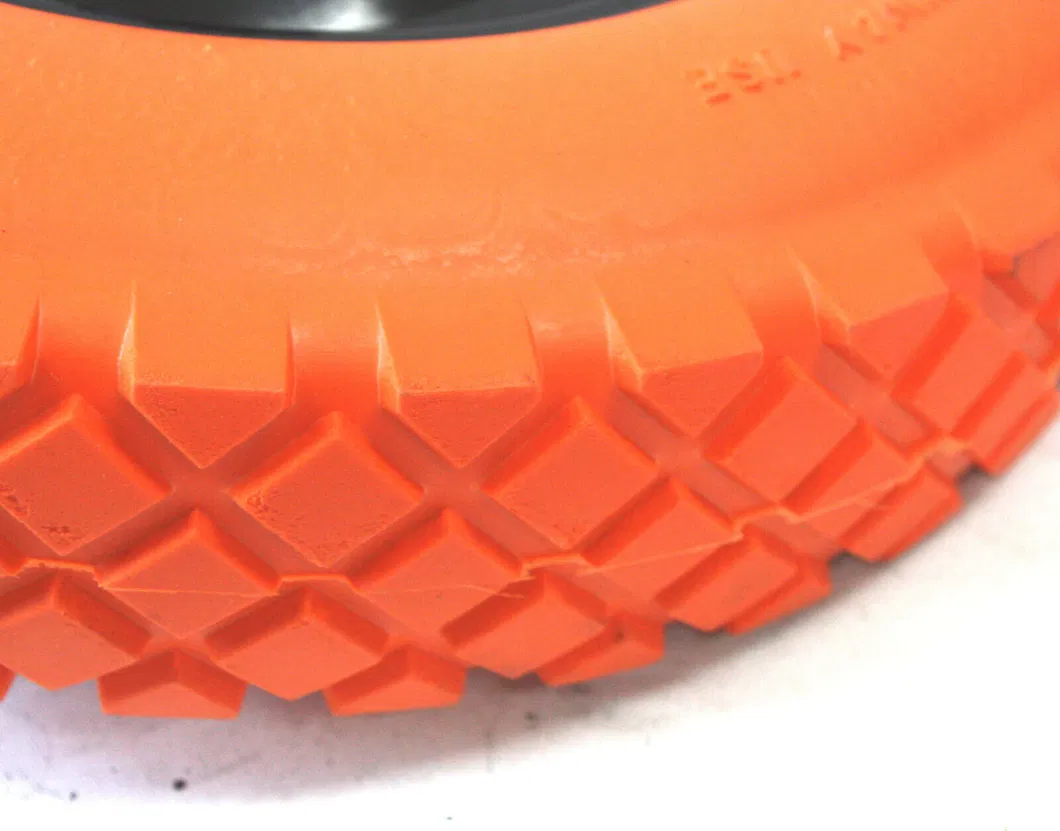 3.50-8 Flat Free Tire PU Foam Wheel for Wheelbarrow