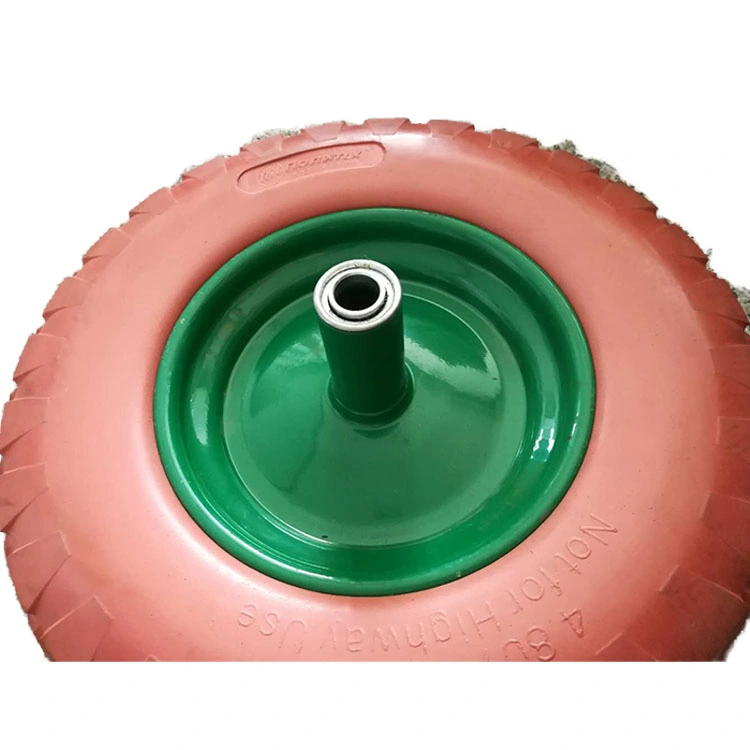 Orange PU Foam Wheel 4.80/4.00-8 for Wheelbarrow