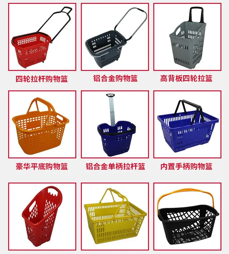 Plastic Stair Climbing Folding Shopping Box Trolley Cart