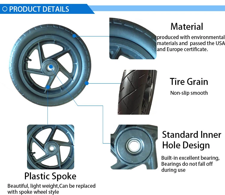 12/14/16 Inch Semi-Pneumatic Rubber Lawn Mower Compressor Wheels for Golf Buggy Caddy Trolley Cart