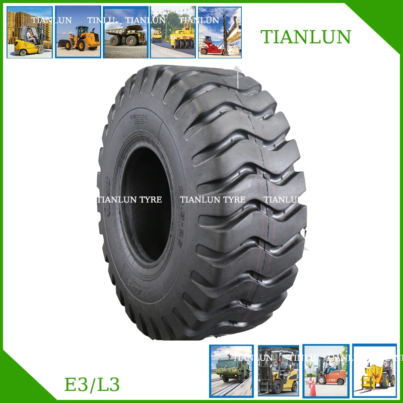 E3/L3 Mining Trailer Dump Truck Grader Dozer Earthmover Scraper Tractor Backhoe Reach Stacker Lift Port Loader OTR Tire / OTR Tyre (23.5-25)