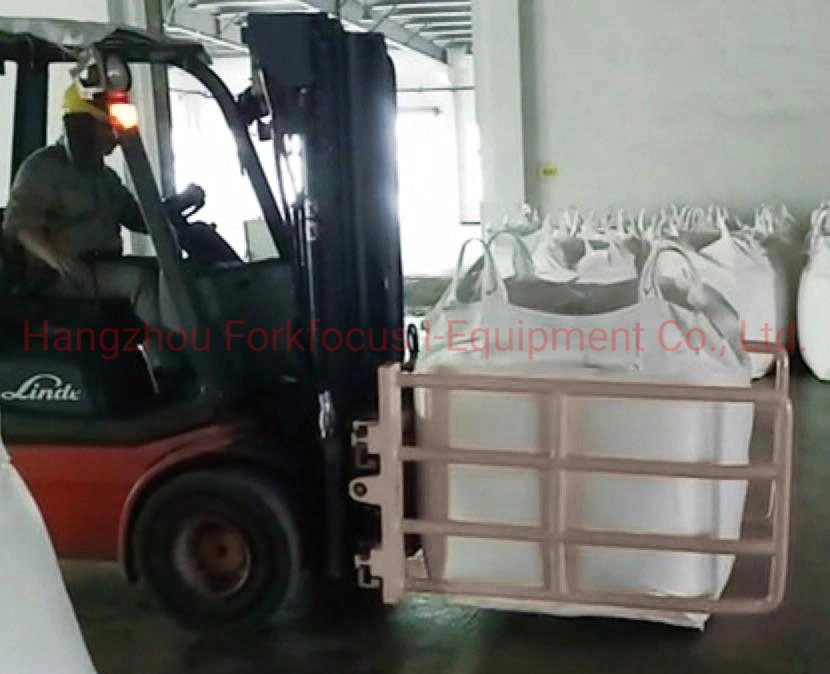 OEM Forklift Bag Clamp Attachment Forkfocus for Customizable Extensions