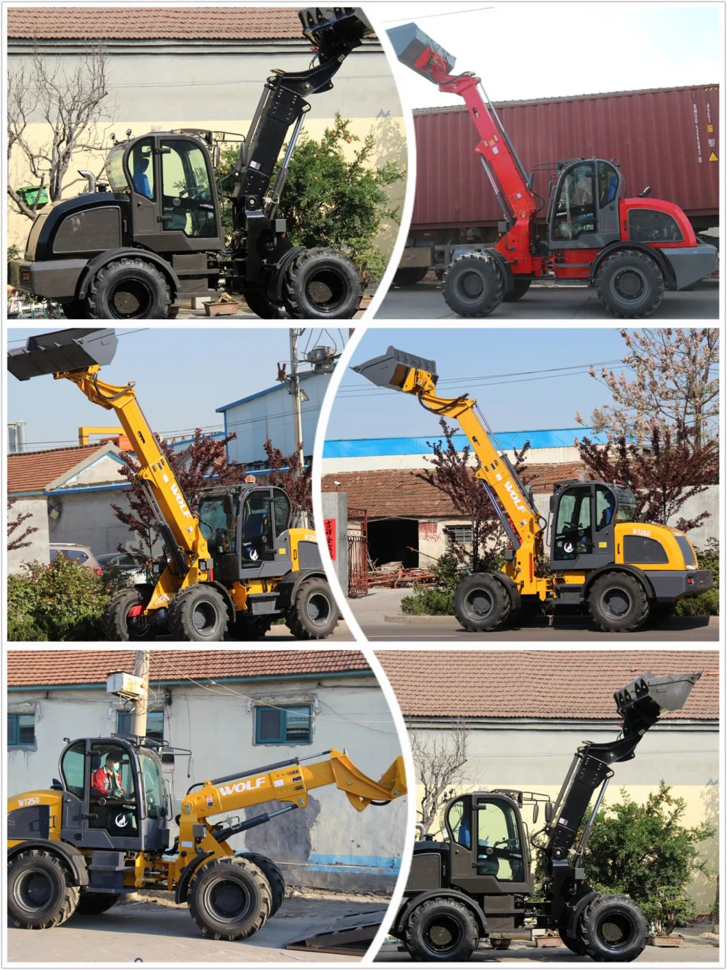 CE Approved Construction Equipment 2 Ton Small Telescopic Boom Loader Teleskoplader with Extended Arm for Loader