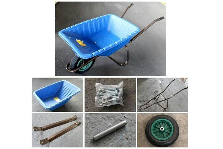 Wheel Barrow with Solid Wheel and Platstic Tray