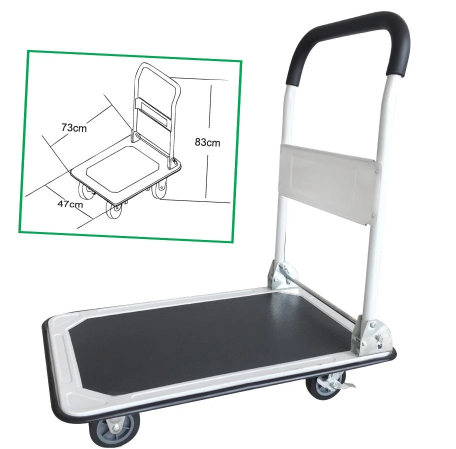 Transport Folding Hand Truck - Heavy Duty Steel Trolley