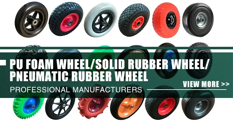 China Manufacturer for PU Foam Flat Free Pneumatic Solid Rubber Wheel Barrow Tire 3.00-4