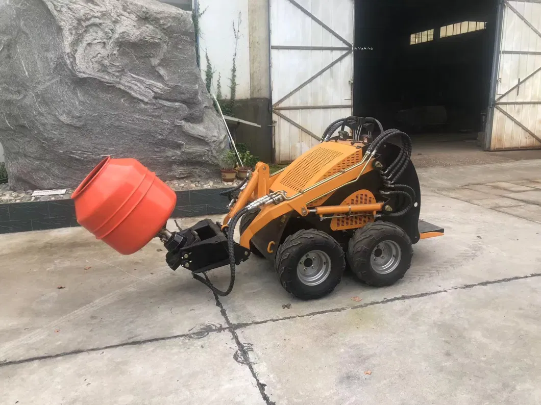 Skid Steer Loader Agricultural Machinery 23HP Small Mini Loader Wheel with Multi-Kind Accessories