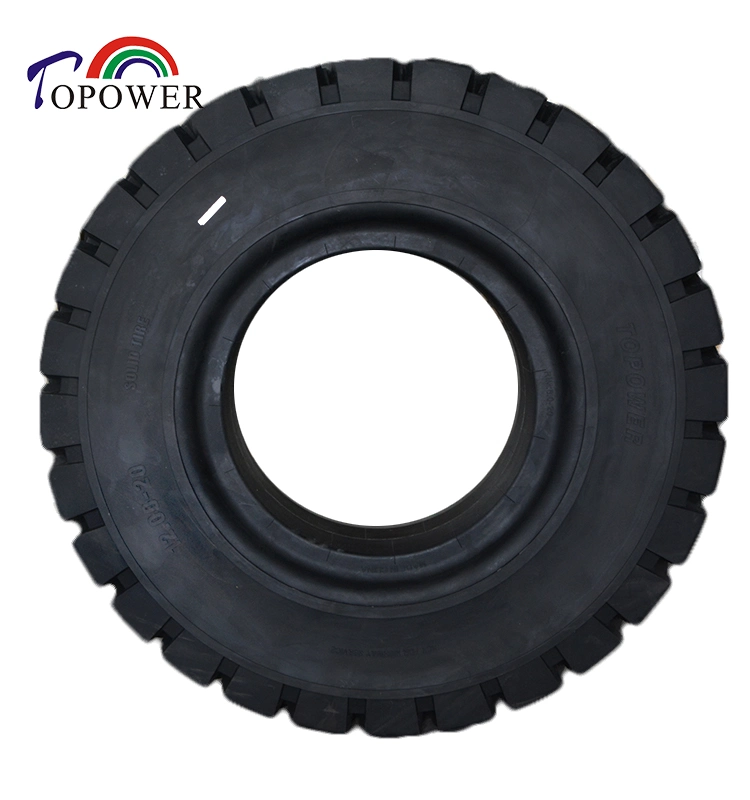 Port Steel Mill Truck 12.00-20 Solid Tire Abrasion Resistance Maintenance-Free
