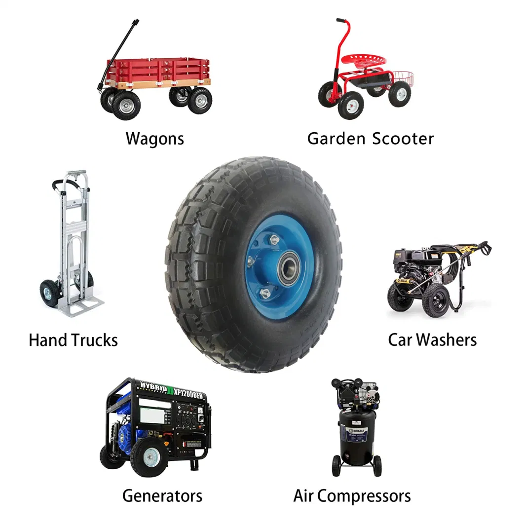 10&quot; Flat Free Tires for Hand Truck