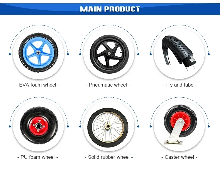 Promotional Durable Using PU Foam 3.00-4 Puncture Free Flat Cart Wheel Flat Free 3.00-4 PU Foam Wheel 260X85mm PU Foam Tyre