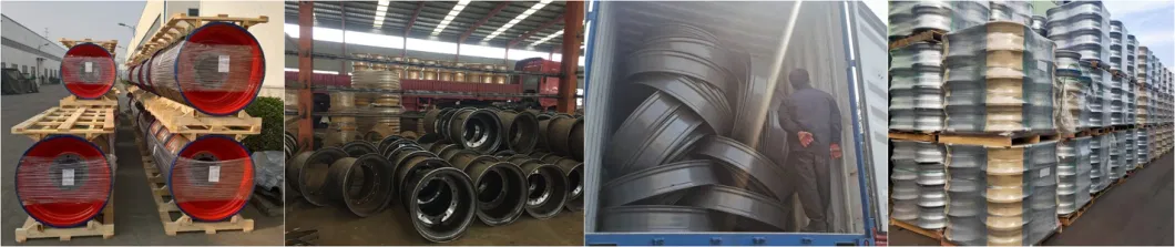 China Supplier Heavy Truck Steel 22.5X9.00 Wheel Tubeless Rim