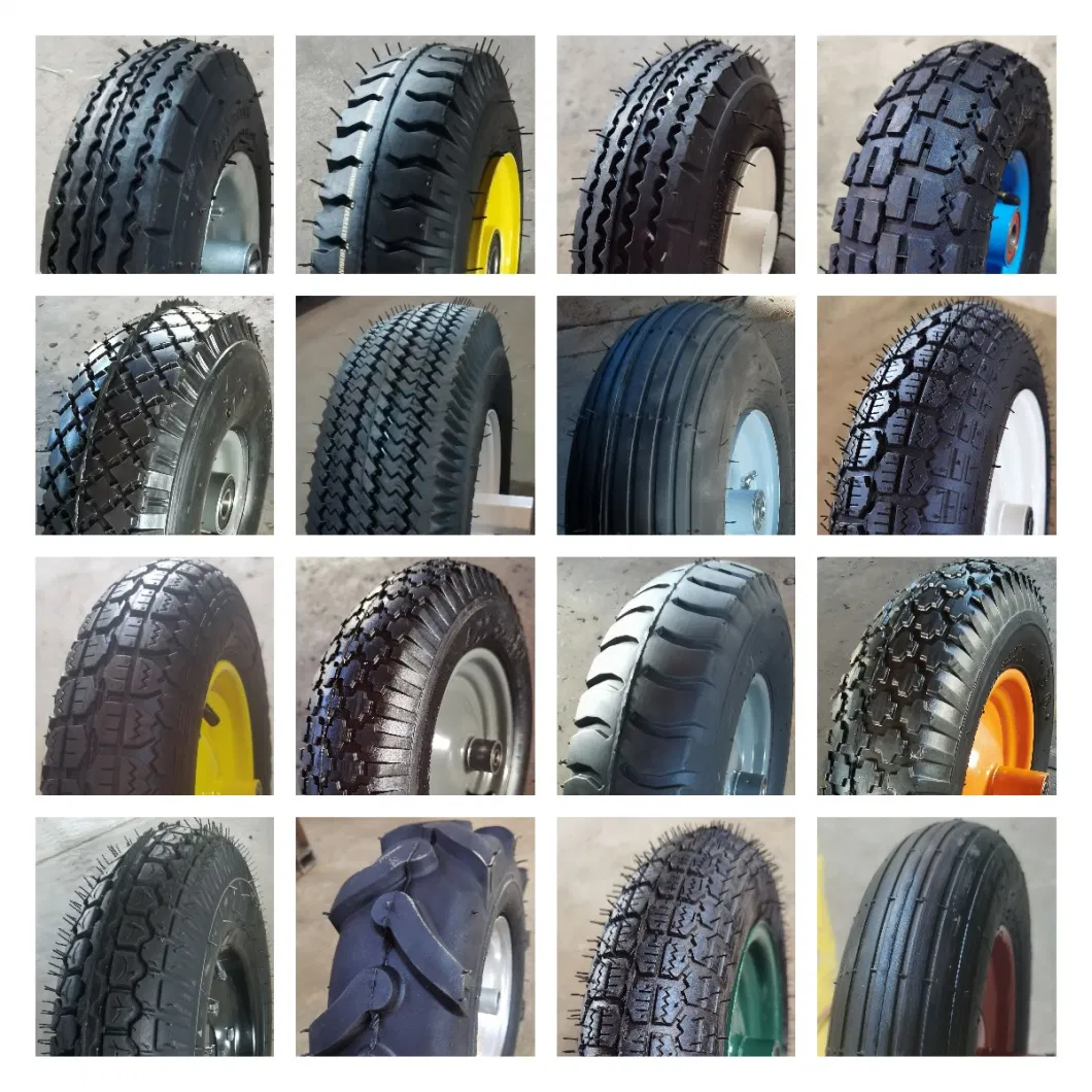 Rubber Tire 8X1.75 Plastic Semi-Pneumatic Rubber Wheel 8X1.75