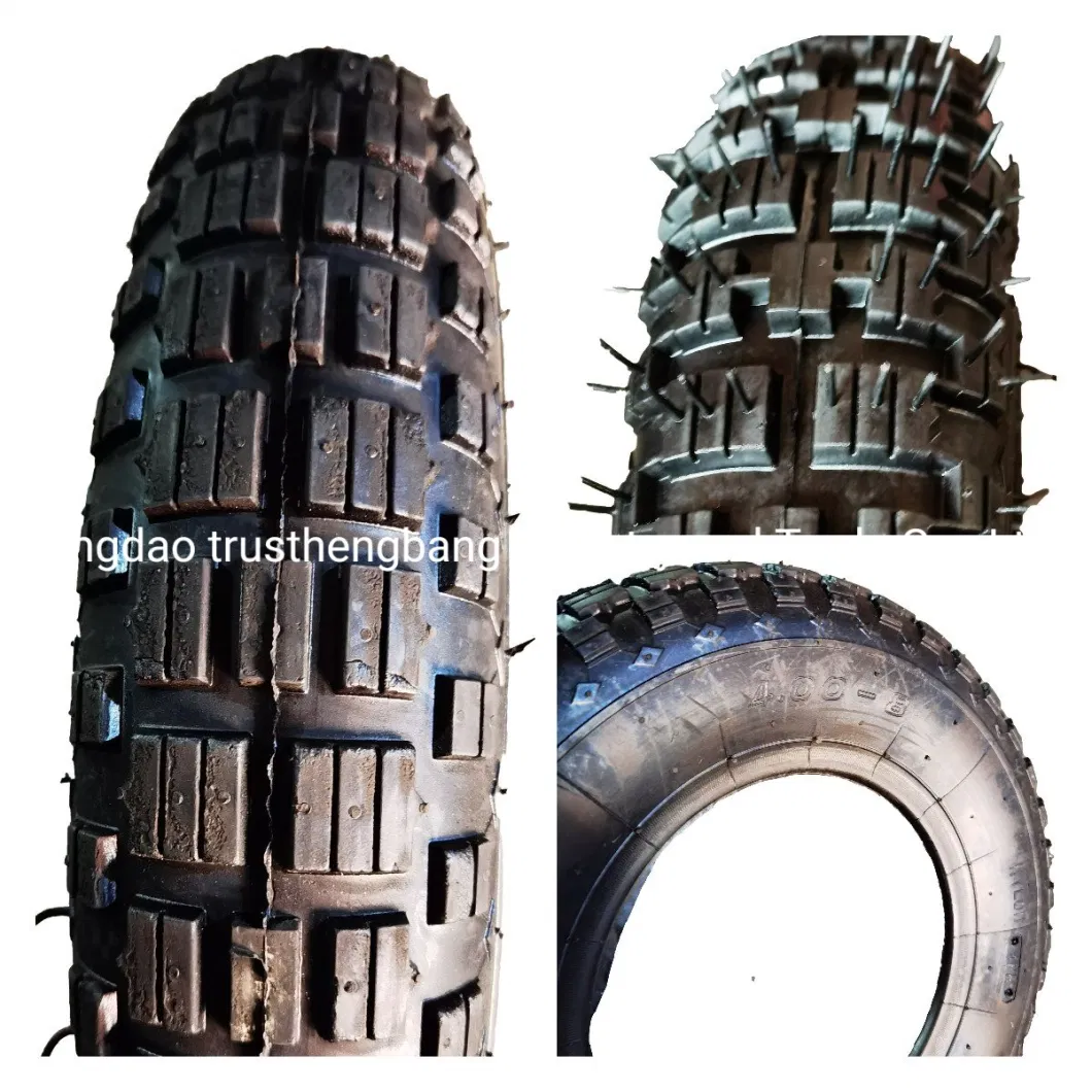 16 Inch 4.80/4.00-8 Pneumatic Rubber Wheel Wheelbarrow Wheel Agricultural Tyre