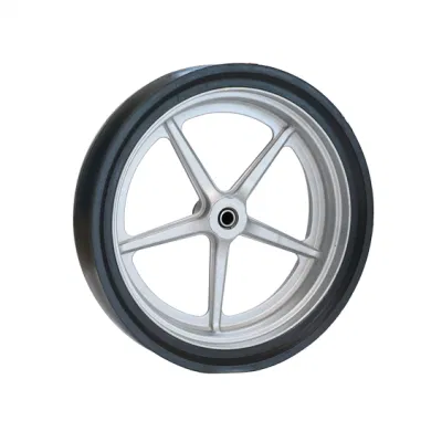 Ruota in gomma semipneumatica da 16&quot;X4,5&quot; per grandi pianure semi agricoli Trapano
