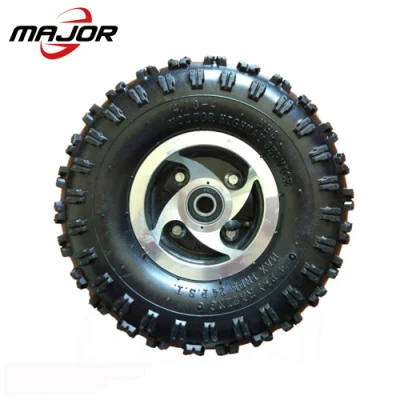 Ruota anteriore con sedia a rotelle in gomma pneumatica 260X85 con cuscinetto sede chiavetta per Skateboard