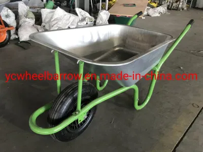  Carriola a ruote per giardino per costruttori di acciaio Kruiwagen per impieghi pesanti