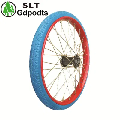 Ruote in lega di alluminio 24X2.125 mozzo ruota ruote in PU espanso Cerchio a razze ruote carrello attrezzi