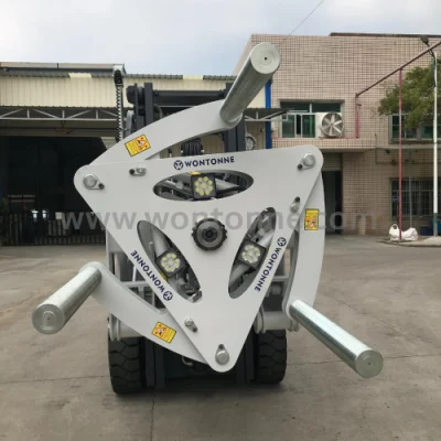 Accessorio per carrello elevatore a forche Tipping Tyre Gripper pneumatici Installazione pneumatici escavatore