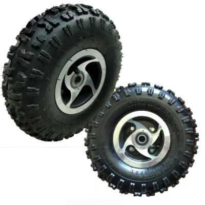 Ruota anteriore con sedia a rotelle in gomma pneumatica 260X85 con cuscinetto sede chiavetta per Skateboard