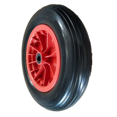 Ruote in PU espanso senza superficie piana per carrelli e ruote Barrow 3.50-8 ruota con ingrassatore
