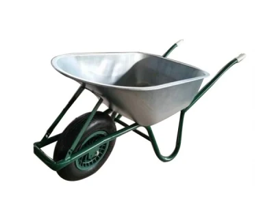 Carrello a ruota singola da giardino in acciaio con carrofano Schubkarre