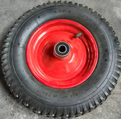 4.00-8 ruota in gomma pneumatica con cerchione in metallo