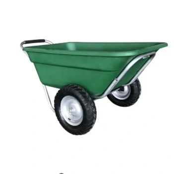  Carrata/carriola con ruote da giardino grande 180L e vassoio in plastica Wb3087 (wb3600)