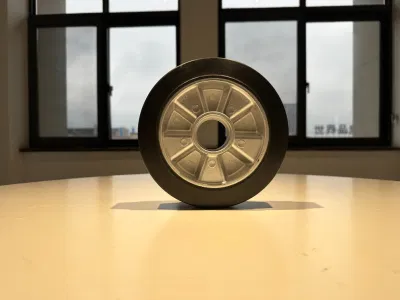 Ruote in gomma piena standard con ruota centrale in ferro con un Prezzo accessibile e una vasta gamma di varianti offrono buono Comfort di rotolamento