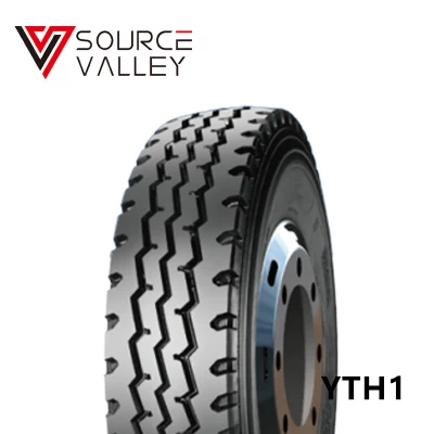  Importazione all&prime;ingrosso di pneumatici cinesi Yth1 con certificazione GCC DOT ECE 13r22.5 pneumatici per camion Durun tutte le misure gomma senza tubo per impieghi pesanti Pneumatici per rimorchi misti TBR